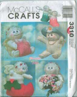 OOP McCalls Christmas Angel Holiday Decoration Sewing Pattern Uncut 