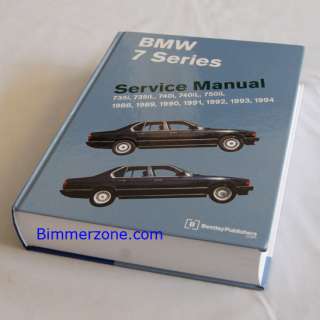 BMW Bentley Service Manual 7 series (E32) 1988 1994 NEW  