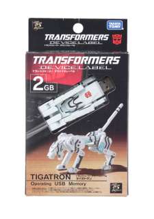TRANSFORMERS Device Label USB Drive Tigatron 2GB NEW  