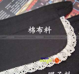 Women Fashion Cotton Lace Round Neck Collar Removable Black New 