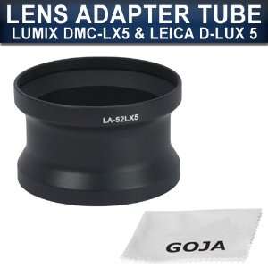  52MM Lens Tube Adapter for Lumix DMC LX5 and LEICA D Lux 5 