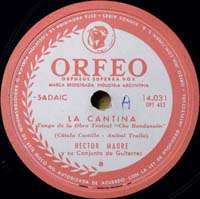 HECTOR MAURE Orfeo 14.031 Che Bandoneon TANGO 78 RPM  