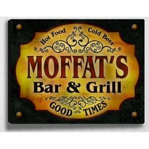  Moffats Bar & Grill 14 x 11 Collectible Stretched 