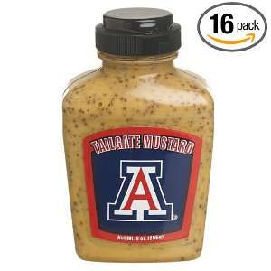 Tailgate Mustard University Of Arizona, 9 Ounce Jars (Pack of 16 