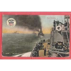  Postcard United States Navy Fleet Cruising Everything 