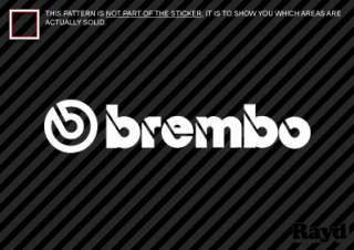 2x) Brembo Decal Sticker Die Cut (12 wide)  