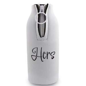 Can Koozie   Insulated Can Holder   Hers Glass Bottle Koozie for the 