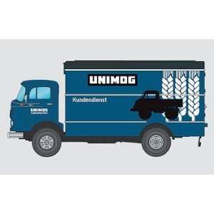  MB LP911 Box Truck Unimog Service 143 Diecast Model 