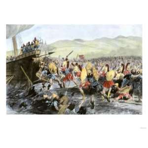  Athenians Repel Persian Invaders at the Battle of Marathon 