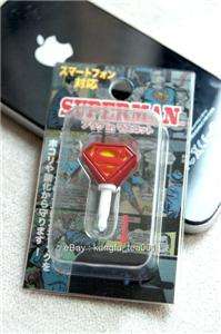 Superman Earphone Jack Plugy for iPhone 3Gs 4S or Android Phone or 