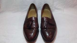 Mens Shoes Johnston & Murphy Loafers Optima Brown Tassel Work Dress 12 
