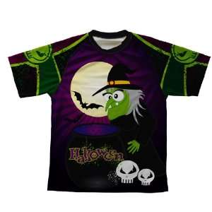  Halloween Witch Technical T Shirt for Men Sports 