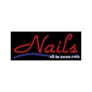  Nails Underline Business LED Sign