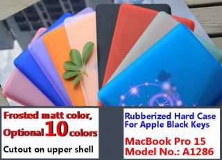 matt GRAY rubberized hard case cover shell housing for MacBook Pro 15 