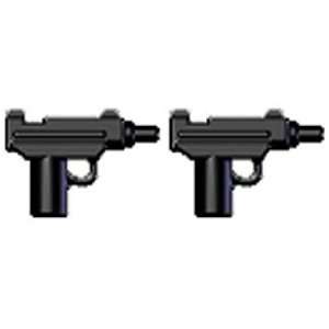   Scale LOOSE Weapon Set of 2 Micro Uzi SMG Black Toys & Games