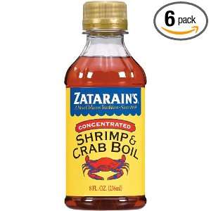 ZATARAINS Crab and Shrimp Boil Liquid, Concentrated, 8 Ounce (Pack of 