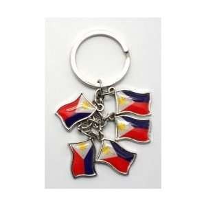  Keychain Metal Charms with Flags   Philippines