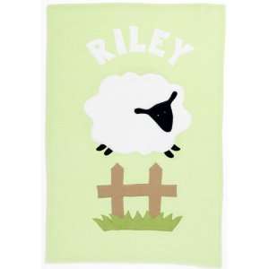  Sheep Personalized Baby Blanket Baby