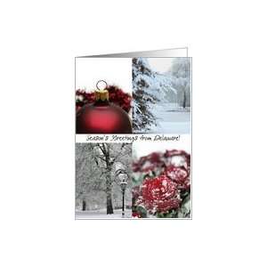  Delaware Seasons Greetings   Red Winter collage state 