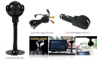 Dashboard Camera Motion Activated Car Windshield View Security System 