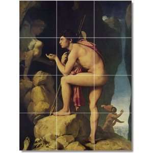 Jean Ingres Mythology Backsplash Tile Mural 13  18x24 using (12) 6x6 