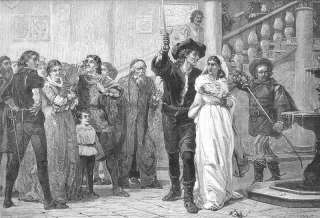 Shakespeare TAMING OF THE SHREW. Antique Print.1879  