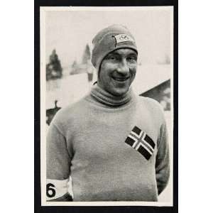  1936 Winter Olympics Ivar Ballangrud Norwegian Print 