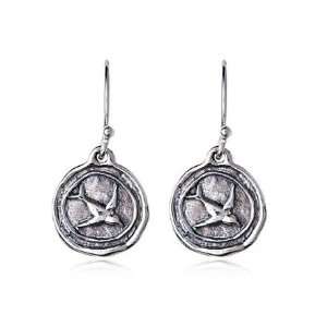 Silhouette Bird Earrings in Sterling Silver