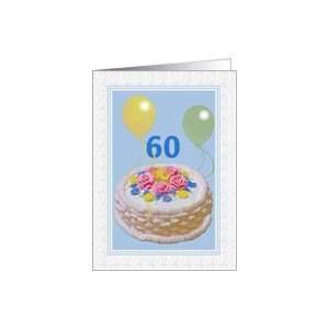  60th Birthday Balloons Card Toys & Games