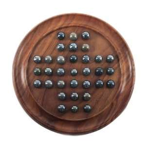 Ukm Gifts Peg Solitaire Marbles Carved Wooden Puzzle Game Toy New 