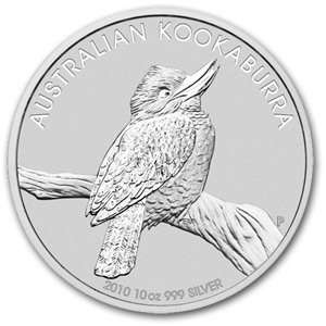  2010 Australian Kookaburra 10 Ounce Silver Coin 