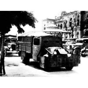  An Ugt Armoured Lorry in San Sebastian; Spanish Civil 