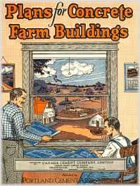 How To Build Concrete Farm Buildings & Barns   Plans CD  