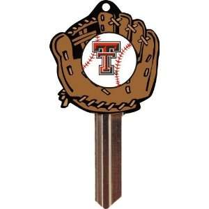   UN14501 KW10 Texas Tech Red Raiders Baseball Keychain KW10  Pack of 4