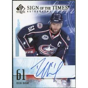   Authentic Sign of the Times #STRN Rick Nash Auto Sports Collectibles