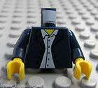 NEW Lego Male Boy Minifig TORSO w Black Suit Shirt Tie items in Apple 