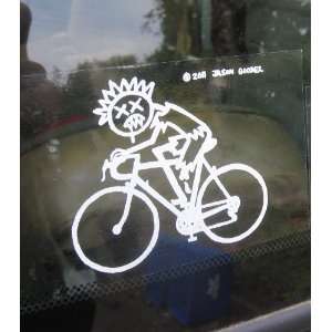  Zombie Stick Figure Family Stickers Cyclist Bicycle Rider 