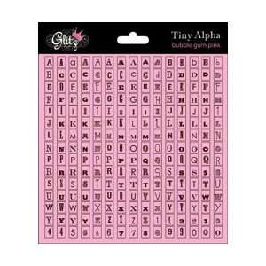  Glitz Design Teeny Alpha Stickers 6X6 Sheet Bubblegum 