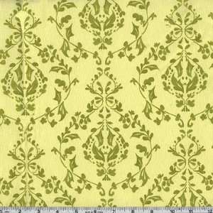  45 Wide Treetop Fancy Chacha Avocado Fabric By The Yard 