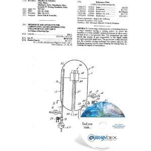   OF AND APPARATUS FOR CARBONATING, HAVING INTERSECTING STREAMS OF GAS