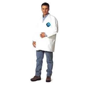  Tyvek Lab Coat with Snap Front (no pockets)   30 Pack 