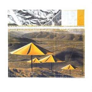  The Yellow Umbrellas, 1991 by Javacheff Christo. Size 18 