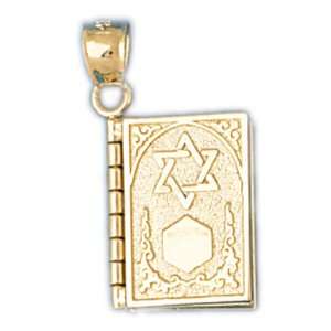   Ten Commandments Book (Available In English And Hebrew) Pendant