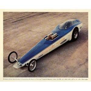   Tom McEwen Racing Race Car   Original Color Print