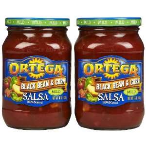 Ortega Black Bean/Corn Salsa, 16 oz, 2 pk  Grocery 