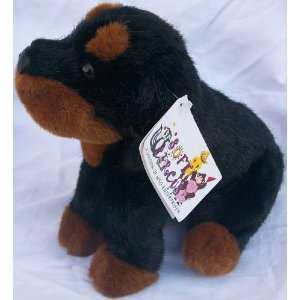  8.5 Plush Rottweiler Dog Sitting Doll Toy Toys & Games