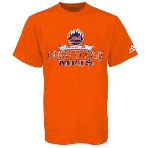   Adidas New York Mets Orange Bracket Buster T shirt