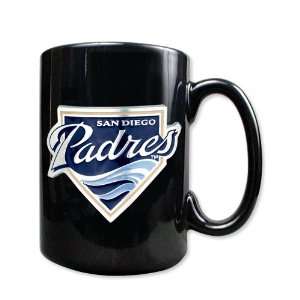  San Diego Padres 15oz Black Ceramic Mug