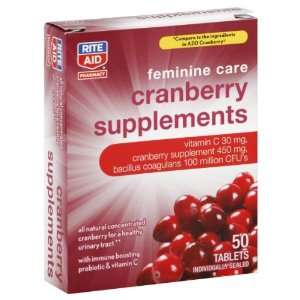  Rite Aid Cranberry Supplements, 50 ea Health & Personal 