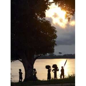  Children Seen on the Banks of the Congo River, Democratic Republic 